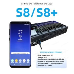 Granja de bots con placas S8/S8+ Ultima generacion 2025