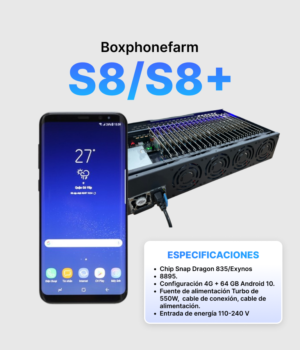 Granja de bots con placas S8/S8+ Ultima generacion 2025