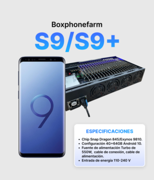Granja de bots con placas S9/S9+ Ultima generacion 2025